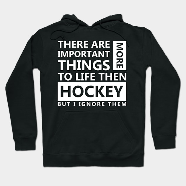 Hockey Love Hoodie by Skymann